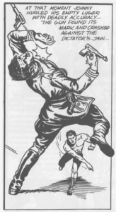 Johnny Canuck: Compendium 1942-1946 … OR … I just creased his pants –  Beware the Deadly Staples!!